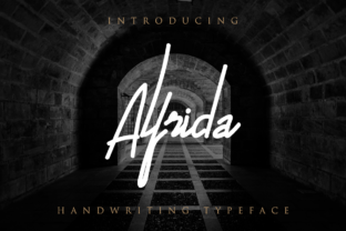 Alfrida: A Script Handwritten Font That Converts Scroll Into Stop