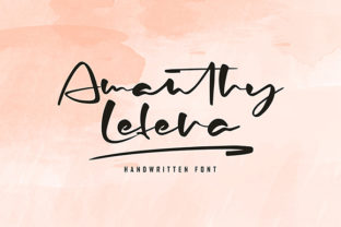 Amanthy Lefera: A Handwritten Font That Makes Your Brand Feel Human