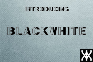 BlackWhite: A Bold Decorative Font for Digital Branding
