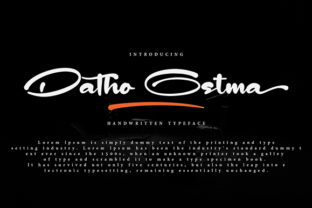 Datho Ostma: A Handwritten Font That Feels Human in Fast-Scrolling Feeds