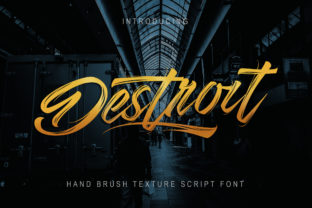 Destroit: A Bold Handwritten Font That Commands Attention