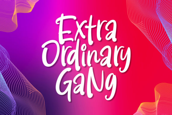 Extra Ordinary Gang: A Handwritten Font That Feels Like Your Best Creative Idea