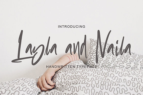 Layla and Naila: A Handwritten Font with Bold Personality