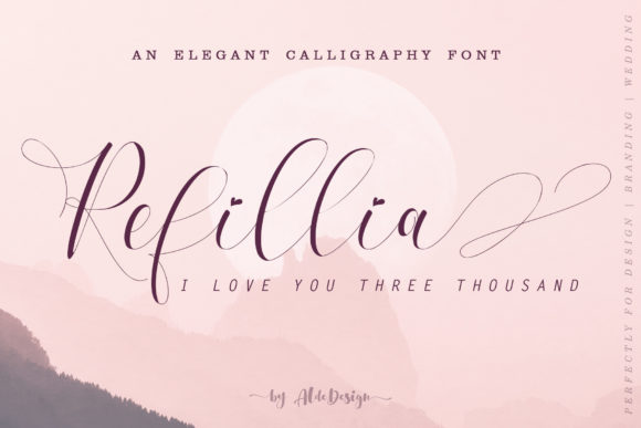 Refillia Calligraphy: A Handwritten Font That Feels Like a Thoughtful Pause