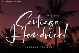 Santiago Hendrick: A Handwritten Font That Builds Brand Trust