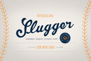 Slugger: A Script Handwritten Font That Commands Attention