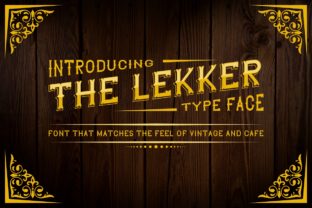 The Lekker: A Retro Display Font That Cuts Through the Feed