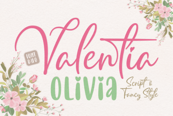 Valentia Olivia: A Script Handwritten Font Duo for Digital Branding