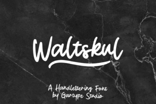 Waltskul: A Bold Handwritten Font That Feels Like Real Ink