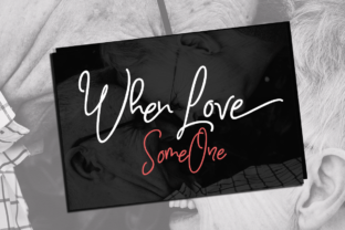 When Love Font: Romantic Script for Handmade Labels & Printables